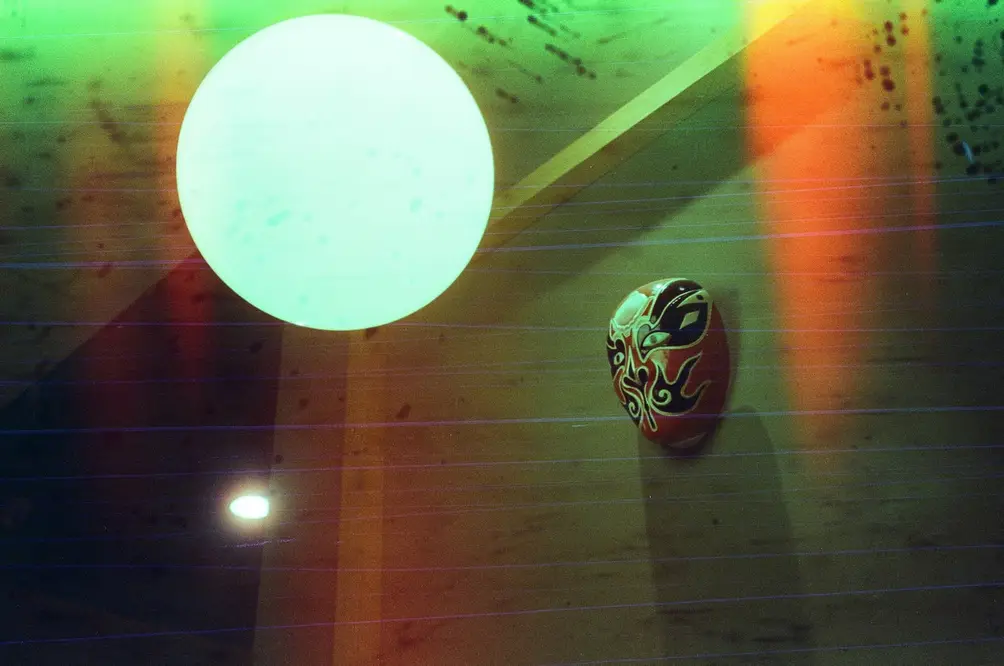 Abstract Light and Mask Composition