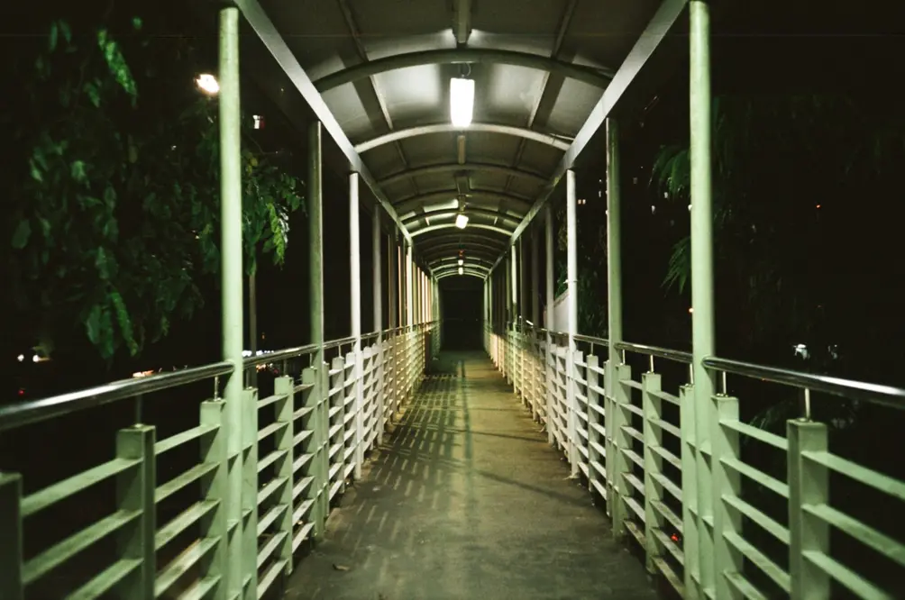 Pedestrian Bridge at Night