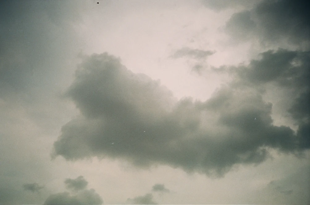 Storm Clouds Gathering Overhead. Shot with Olympus XA-1